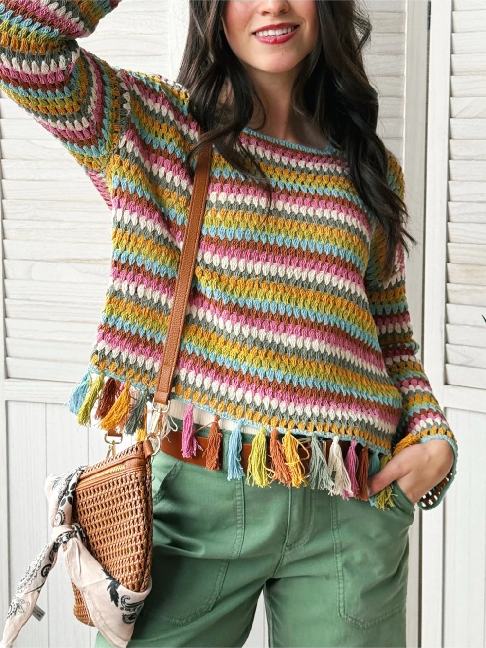 TRIBAL Carly Sweater Size M